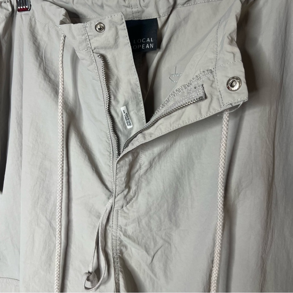 Local European Grey Parachute Cargo Pants Baggy Gorpcore Y2K Dancer Size M/L - Picture 10 of 14